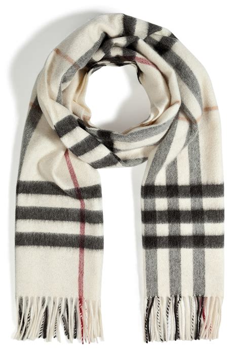 burberry ivory check scarf|burberry giant check print scarf.